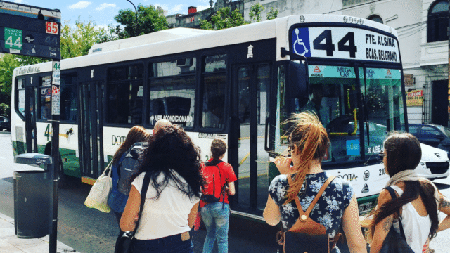 Bus stop in Buenos Aires
