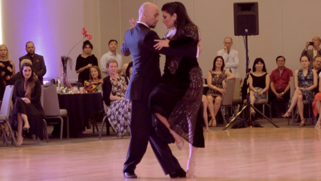 Maria Ines Bogado and Orlando Reyes dance Patético at Nora's Tango Week 2019
