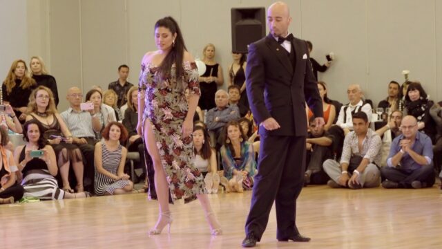 Maria Ines Bogado and Orlando Reyes dance El adiós at Nora's Tango Week 2019