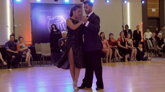 Virginia Gomez and Christian Marquez dance Irene at Nora's Tango Week 2019