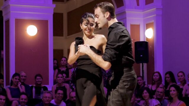 Lorena Tarantino and Gianpiero Galdi dance Saca Chispas at Tango Cazino 2019
