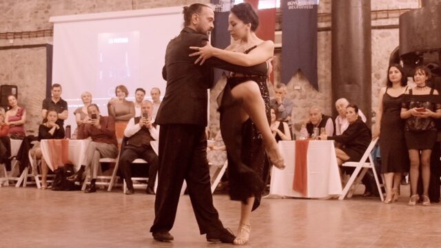 Dilara Zorlu and Ilkan Aydin dance El recodo at Izmir Tango Tale 2023