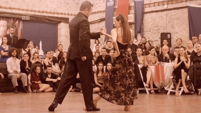 Setenay Ersoy and Murat Elmadagli dance Milonga para un' armonica at Izmir Tango Tale 2023