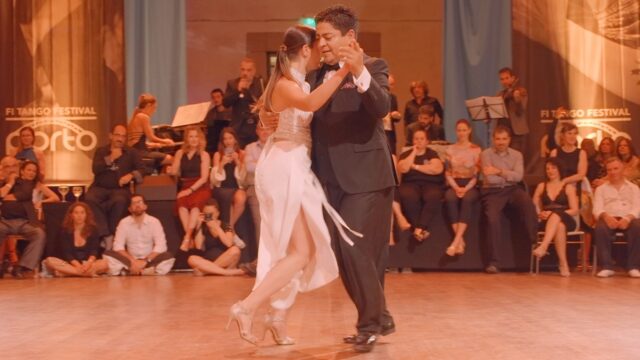 Agustina Piaggio and Carlitos Espinoza dance Mozo guapo at FI Tango Porto 2024