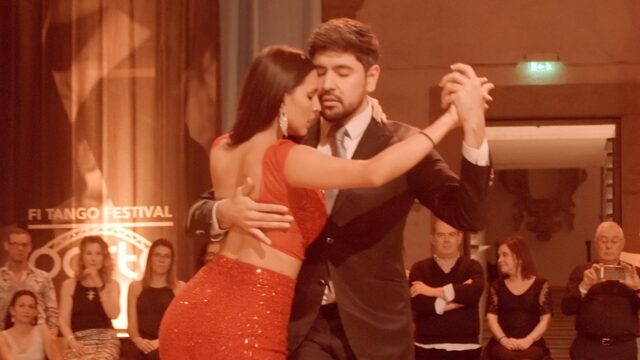 Magdalena Valdez and Sebastian Jimenez dance Tiernamente at FI Tango Porto 2024