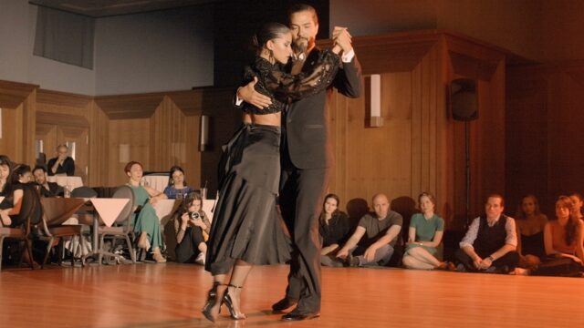 Indira Hiayes and Rodrigo Palacios dance La cachila at La Ventana Tango Festival 2024