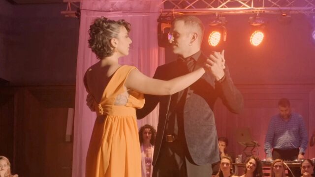 Rocio Lequio and Bruno Tombari dance Ave de paso at La Ventana Tango Festival 2024