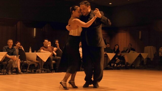 Simin Ogur and Facundo Berrios dance Oro de ley at Lisbon Tango Festival 2024
