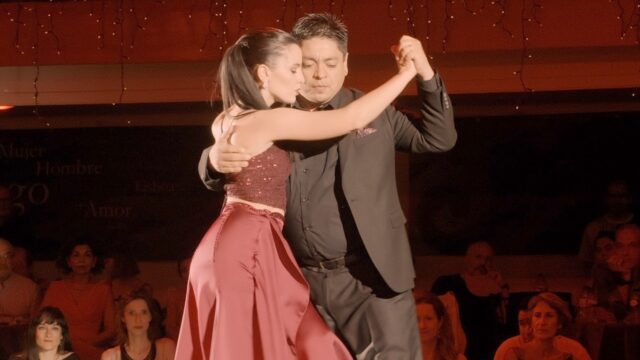 Agustina Piaggio and Carlitos Espinoza dance Derecho viejo at Lisbon Tango Festival 2024