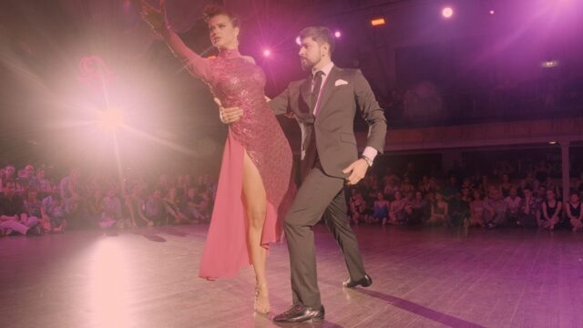 Agostina Tarchini and Sebastian Jimenez dance Cristal at Lisbon Tango Festival 2024