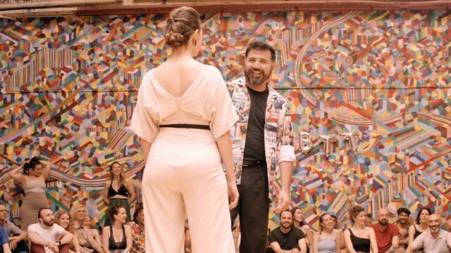 Natacha Lockwood and Andres Molina dance Lechuza at Bal Tout Terrain 2024