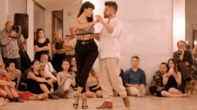 Majo Martirena and Rodrigo Fonti dance Sueño Azul at Voluntad Tango 2024