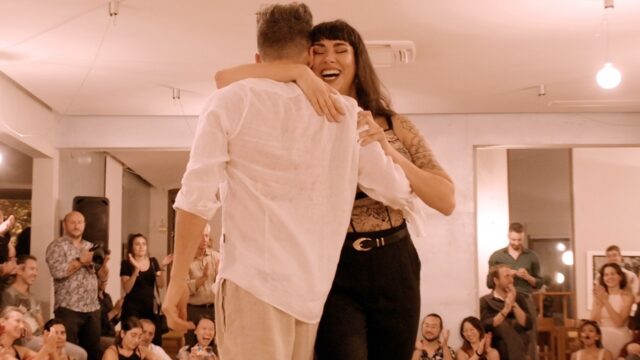 Majo Martirena and Rodrigo Fonti dance Tierrita at Voluntad Tango 2024