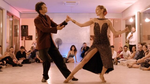 Eugenia Parrilla and Yanick Wyler dance Fuimos at Voluntad Tango 2024