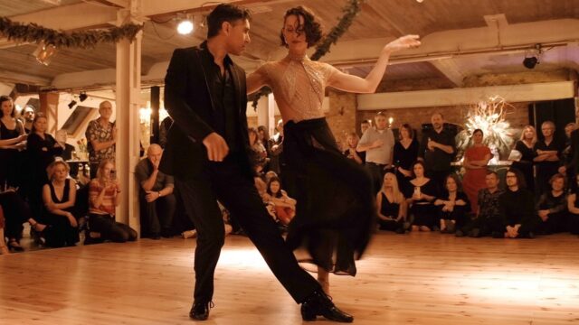 Natalia Cristofaro and Ismael Ludman dance Tuyo at Tangoloft Berlin